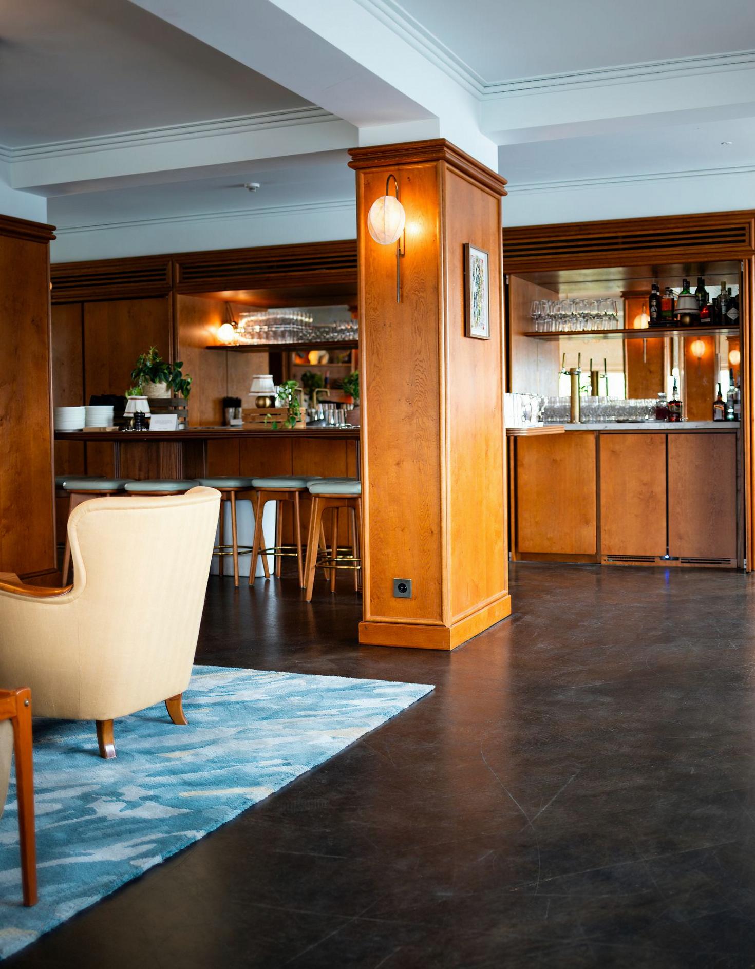 Modern hotel lobby