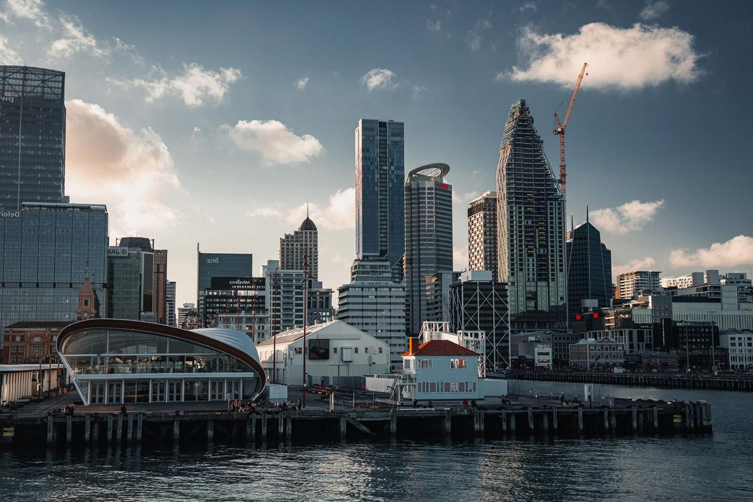 Modern Auckland waterfront